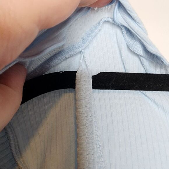 4X 26W Torrid Blue Cami Shrug Set Rib Lettuce Edge Fitted Supersoft Stretch 90s - Picture 11 of 12